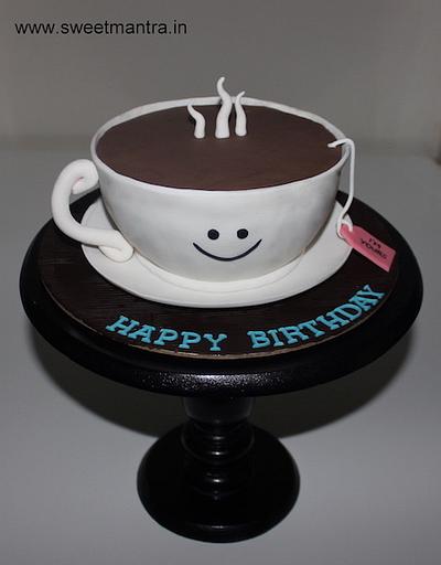 Chai cup on cake - Cake by Sweet Mantra Homemade Customized Cakes Pune