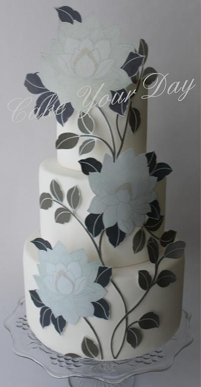 Black&Grey Flowers - Cake by Cake Your Day (Susana van Welbergen)