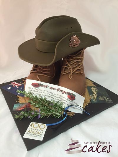 ANZAC Day Tribute Cake for Collaboration - Cake by Eat Sleep Dream Cakes