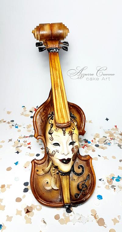 Carnival Cakers Collaboration: the violin mask❤ - Cake by Azzurra Cuomo Cake Art