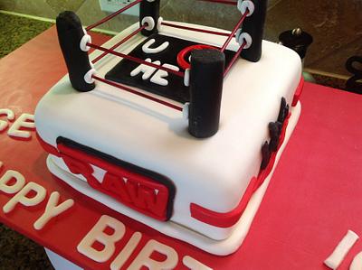 WWE - Cake by Frisco Custom Cakes