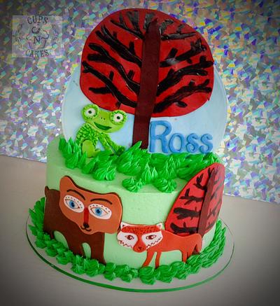 Forest animal birthday - Cake by Cups-N-Cakes 