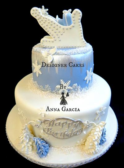 Winter Wonderland Birthday  - Cake by Designer Cakes by Anna Garcia