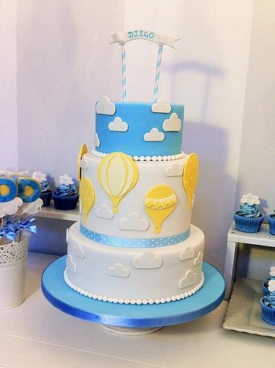 Hot air balloon party - Cake by Bella's Bakery