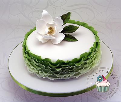 Ombre Ruffle Cake - Cake by Michaela Fajmanova