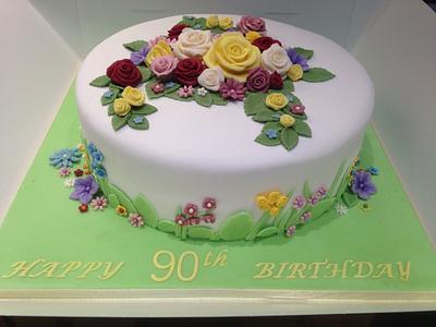 English garden cake - Cake by Enchanting Cupcakes hobby cakes