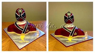 Power Ranger Samurai - Cake by ALotofSugar