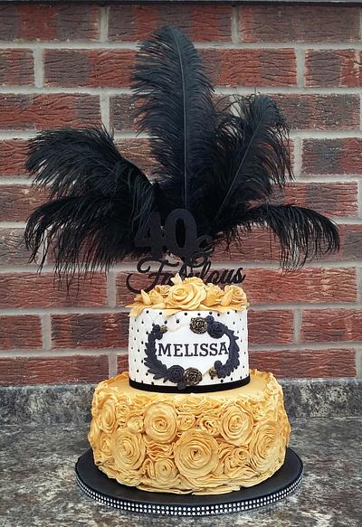 Thoroughly modern Melissa 20's style cake - Cake by Karen's Kakery
