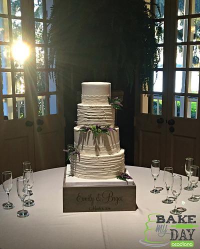 Sunset wedding - Cake by Bake My Day Acadiana