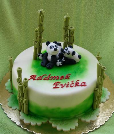 with pandas - Cake by Táji Cakes