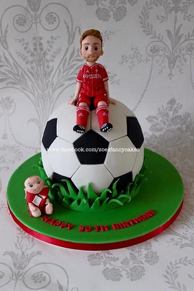 football cake - Cake by Zoe's Fancy Cakes