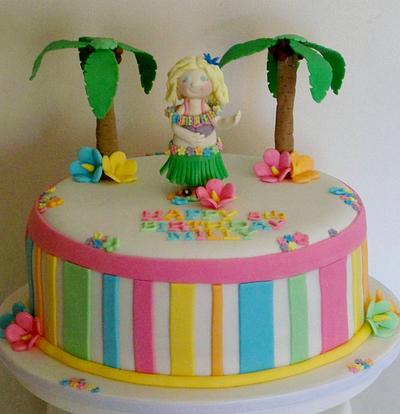 Hula Girl - Cake by Cakes and Cupcakes by Anita