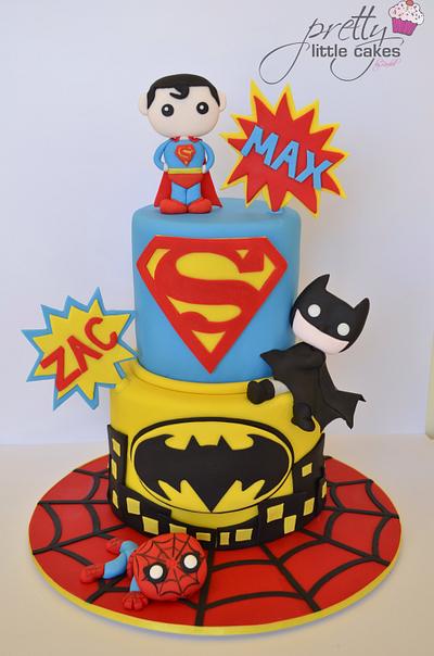 Super heroes rule xx - Cake by Rachel.... Pretty little cakes x