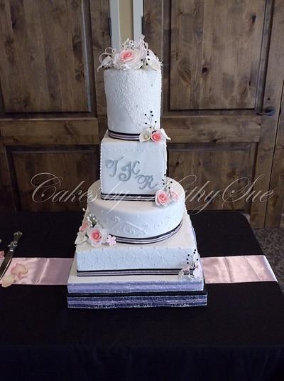Ryan & Trey Keasler  Wedding - Cake by kathy 