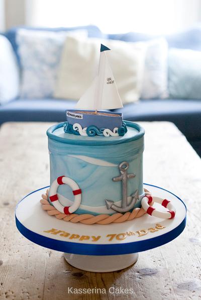 Sailing themed birthday cake - Cake by Kasserina Cakes