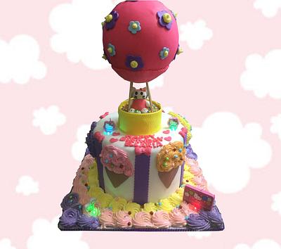 Ice Cream Hot Air Balloon Cake - Cake by MsTreatz