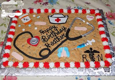 RN Nurse Cookie Cake - Cake by Sugar Sweet Cakes