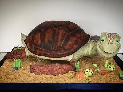 Crush the sea turtle  - Cake by Becky