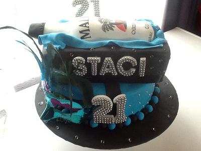 21st cake  - Cake by Jen