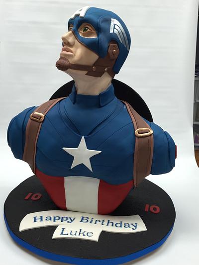 Captain America Cake - Cake by Lesi Lambert - Lambert Academy of Sugar Craft