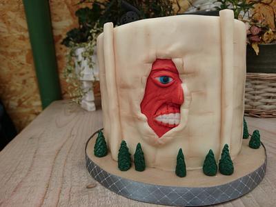 Anime Attack on titan  - Cake by Cakesbymarloes