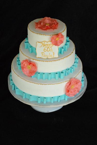 60th Birthday Cake - Cake by Heather