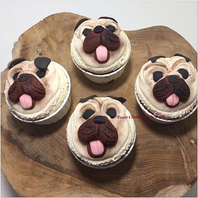 Pugs cupcakes - Cake by Sweet Celebtation