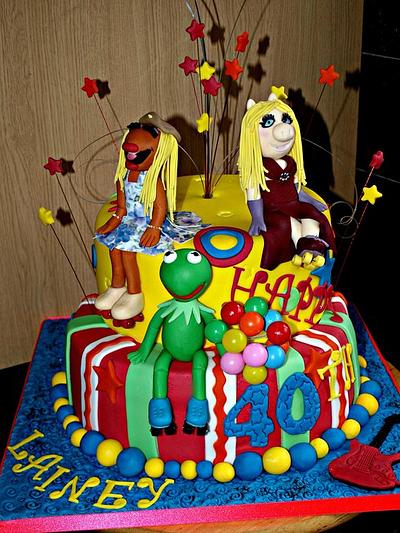 The Muppets Rollerskate theme cake - Cake by Deb-beesdelights