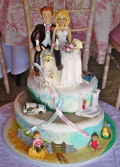 Timeline wedding cake - Cake by Lynette Horner