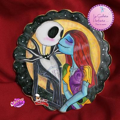 Jack and sally cookie - Cake by Sarahy Millán