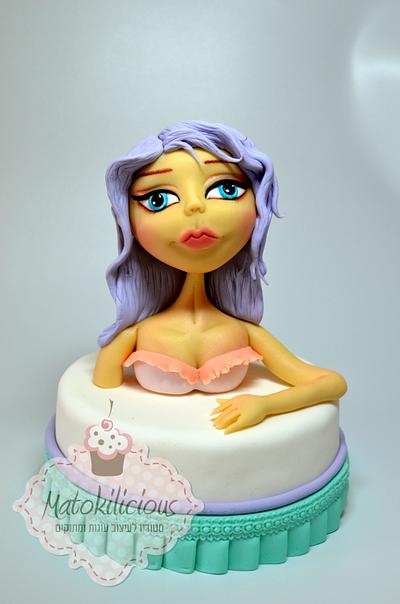 Purple hair beauty  - Cake by Matokilicious