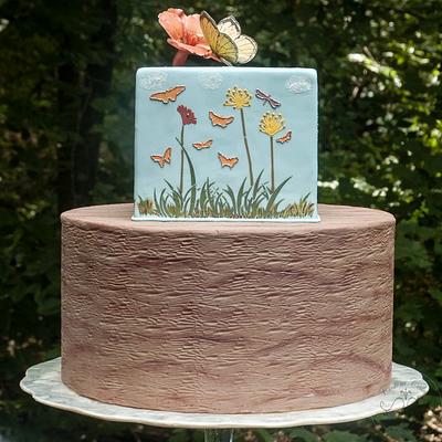 Spring Butterflies - Cake by Leyda Vakarelov