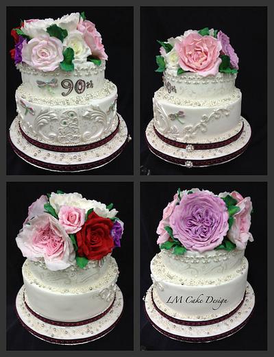 90th Birthday Cake - Cake by Lisa Templeton