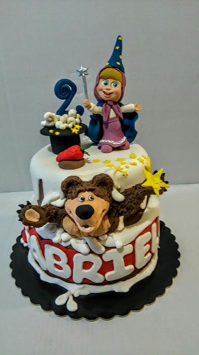Cake Masha and Bear - Cake by Natascia ciuffatelli