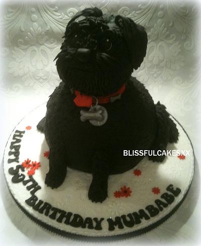 Little black dog - Cake by BARBARA CORBETT