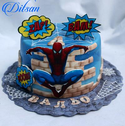 Spiderman 2 - Cake by Ditsan