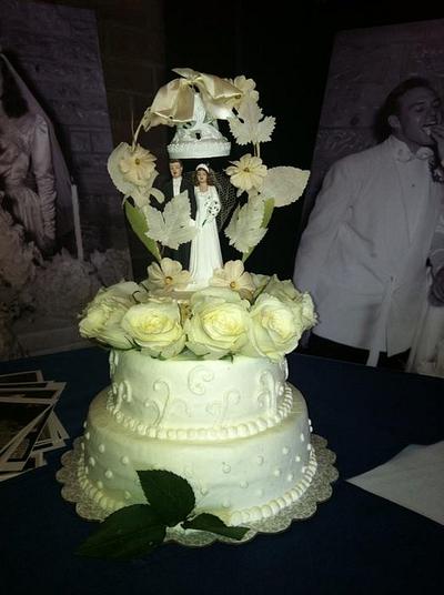 65th Wedding Anniversary Cake - Cake by Melissa