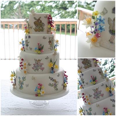Butterflies & Fairies Wedding Cake - Cake by TiersandTiaras