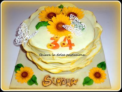 torta girasoli - Cake by Chiara Giurintano