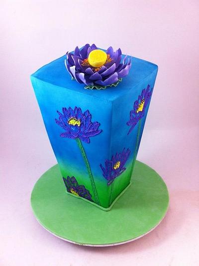 Brush Embroidery Vase - Cake by Lydia Evans