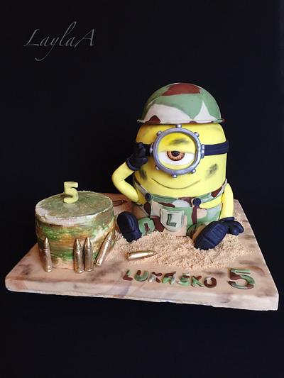Minion- soldier - Cake by Layla A