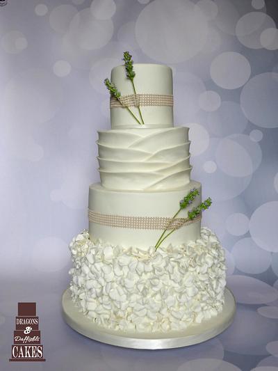Lavender Wedding Cake - Cake by Dragons and Daffodils Cakes