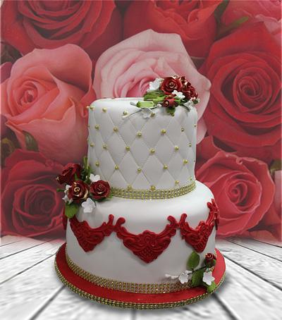 Red Rose - Cake by MsTreatz