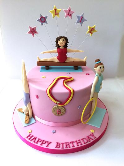 Three Little Gymnasts - Cake by Canoodle Cake Company