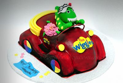 Wiggle your worries away in the Big Red Car....  - Cake by Serendib Cakes