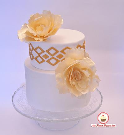 Golden Elegance - Cake by Sweet Flamingos (Mis Tartas Decoradas)