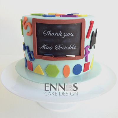 Thank you Miss Trimble - Cake by Irina - Ennas' Cake Design