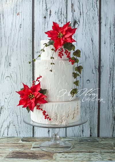 White Christmas - Cake by Hazel Wong Cake Design
