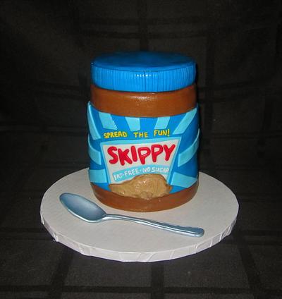 Skippy Peanut Butter Jar Cake - Cake by Cuteology Cakes 
