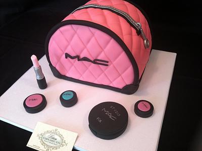Mac Make-up Inspired Cake By: Belicia's Cupake Co. - Cake by Belicia's Cupcake Co.